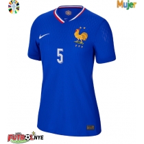Camiseta Francia Jules Kounde #5 Primera Equipación para mujer Eurocopa 2024 manga corta